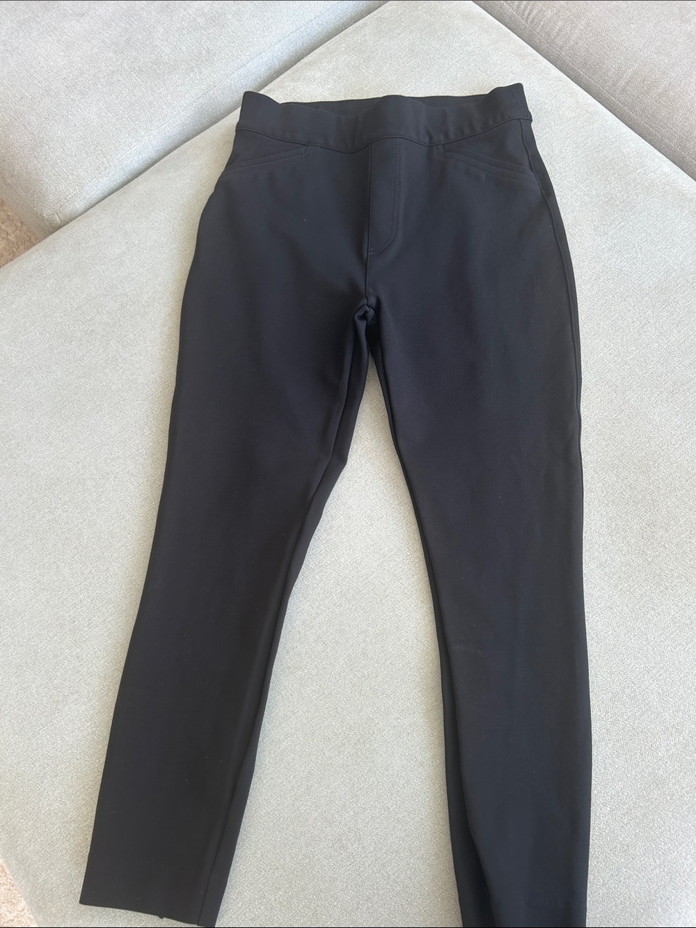 SPANX The Perfect Black Pant Back Seam Skinny Ponte Pull-On Pants M